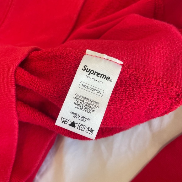 Supreme Thrasher Flame Logo Hoodie Red Size Medium - Picture 7 of 10